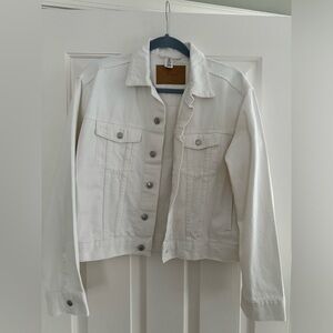 White jean jacket. Without the tags but never worn